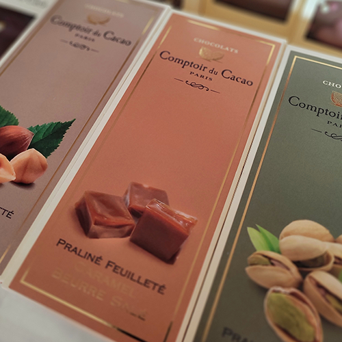 Visuel-delices-sucres-Tablettes-chocolats-Marque-Comptoir-du-cacao-Le-Carrousel-de-Vern