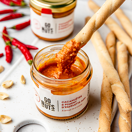 Visuel-plaisirs-sales-Tartinade-Piment-Espelette-Cacahuetes-Marque-Go-Nuts-Le-Carrousel-de-Vern